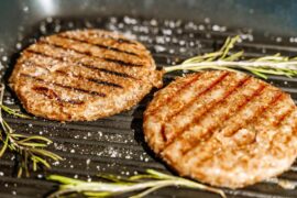 Veggie cutlet grilled for veg burger.