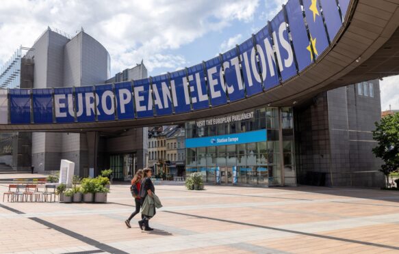 The European Parliament buildings in Brussels.