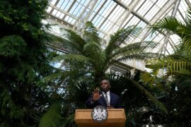 Foreign Secretary David Lammy at Kew Gardens in London, UK.