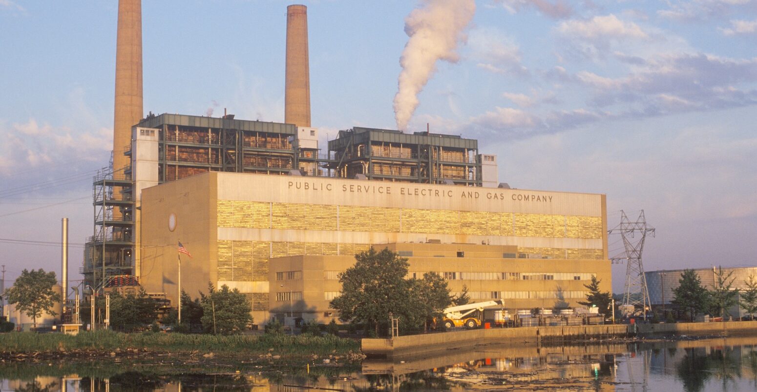 A power plant along route 95 in New Jersey.