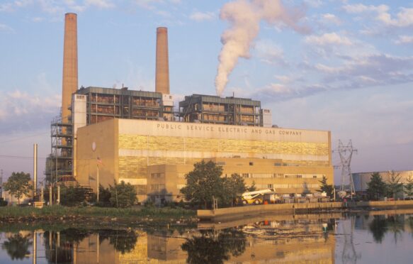 A power plant along route 95 in New Jersey.