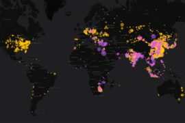 Map of the world's coal power plants