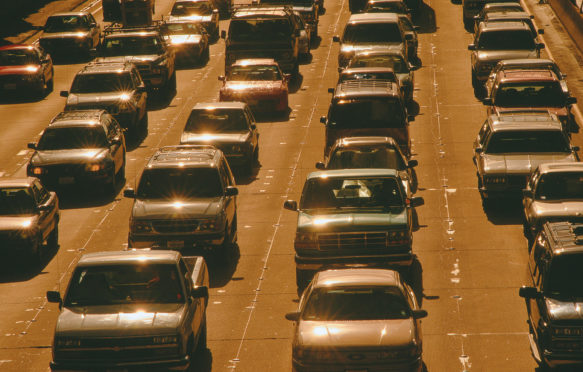 LA traffic, California, USA