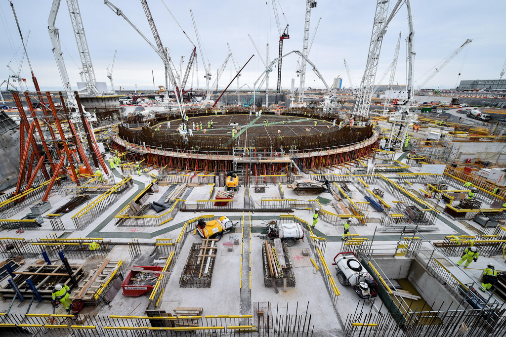 The-base-for-the-first-reactor-at-Hinkley-Point-C-power-station-near-Bridgewater-Somerset