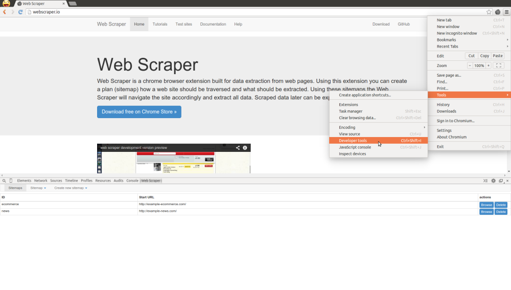 Open Web Scraper